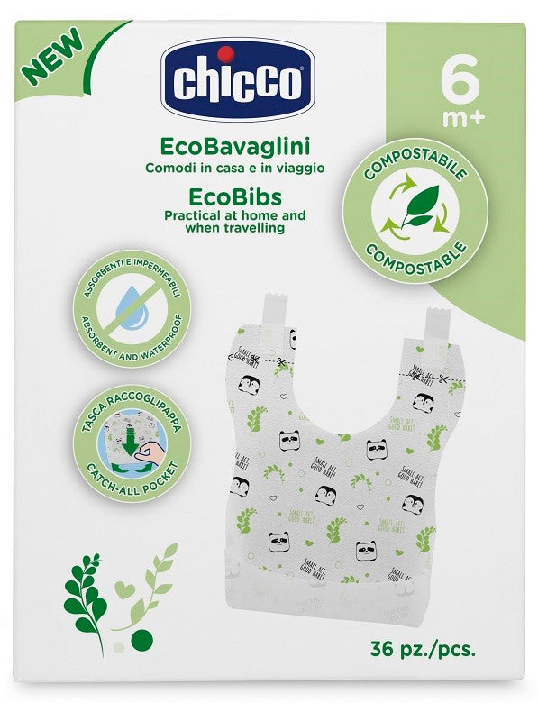 artsana chicco chicco bavaglini monouso compostabili 36 pezzi chicco ean 8058664133697