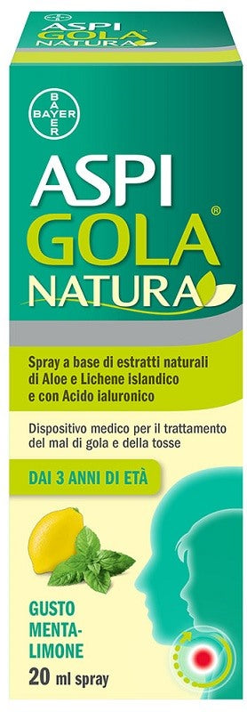 bayer ch aspi gola natura spray menta limone 20 ml aspi gola ean 8000560990522