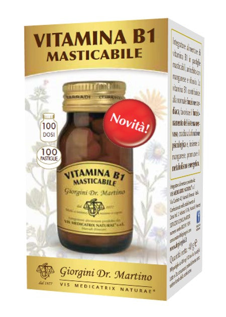 giorgini ser vis vitamina b1 masticabile 100 pastiglie giorgini ean 8056364778323