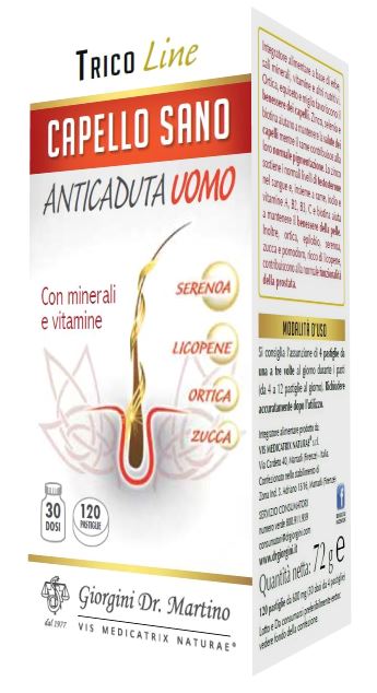 dr giorgini ser vis capello sano anticaduta uomo 120 pastiglie giorgini ean 8056364779290