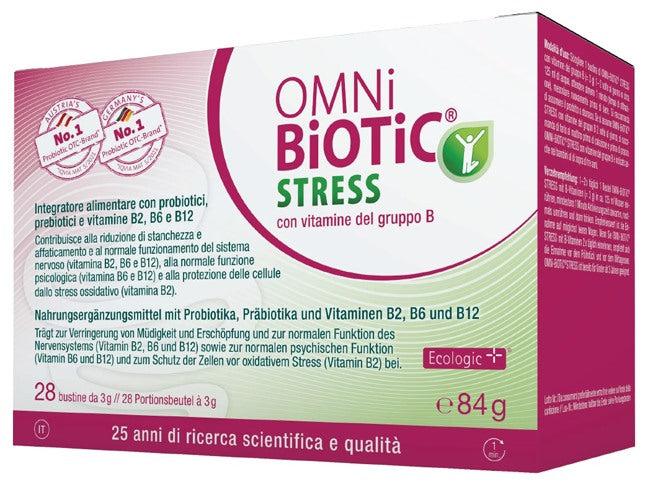 istituto allergosan italia omni biotic stress vitamine gruppo b 28 bustine da 3 g ean 9120001436149