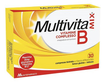 montefarmaco multivitamix vit complesso b 30 compresse bistrato multivitaminix ean 8058363616798