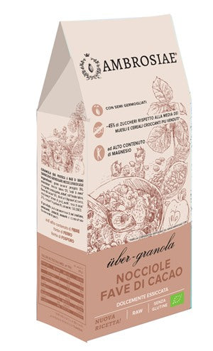 biotobio ubergranola nocciolefave di cacao 250 g ambrosiae ean 8052204790326
