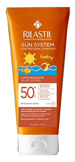 ganassini cosmetic rilastil sun ppt spf 50 baby latte velluto 200 ml rilastil ean 8050444859605