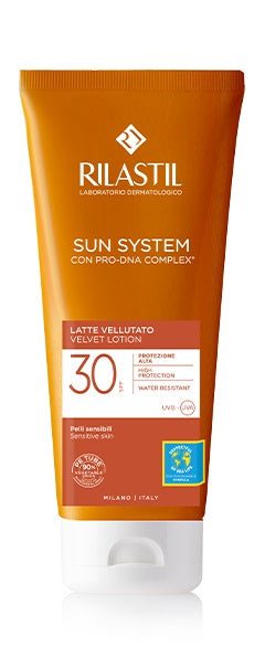 ganassini cosmetic rilastil sun system photo protection terapy latte vellutante spf 30 200 ml rilastil ean 8050444859599