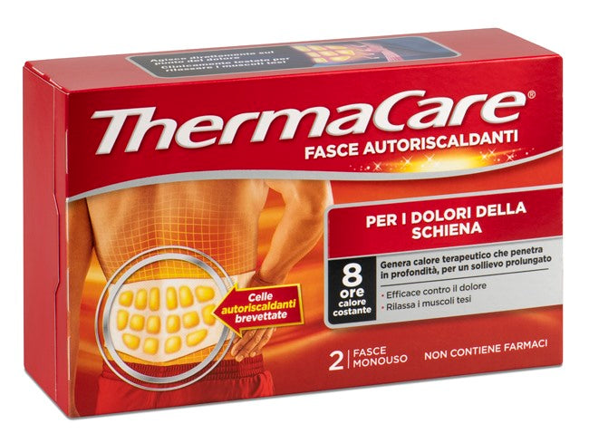 angelini ch fascia autoriscaldante a calore terapeutico thermacare schiena 2 pezzi thermacare ean 8000036024560