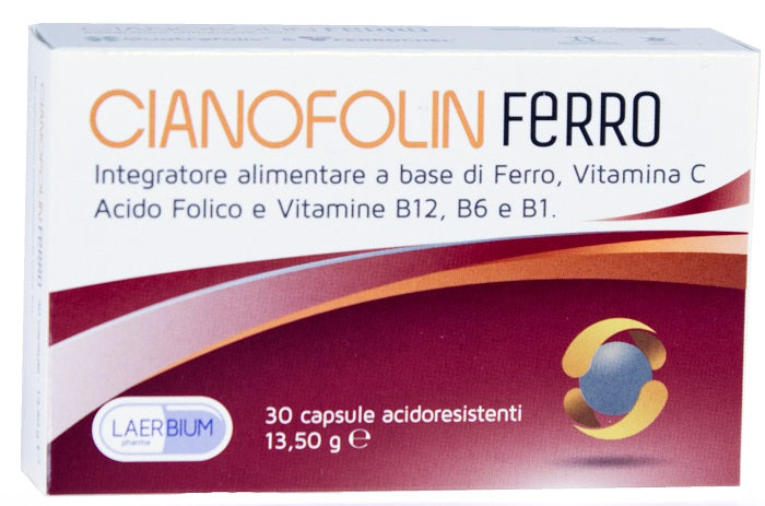 laerbium cianofolin ferro 30 capsule