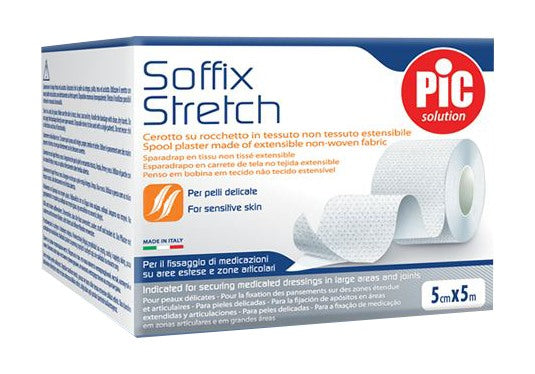 pikdare cerotto in rotolo pic soffix stretch tessuto non tessuto estendibile 5x500 cm 1 pezzo pic ean 8058090037866
