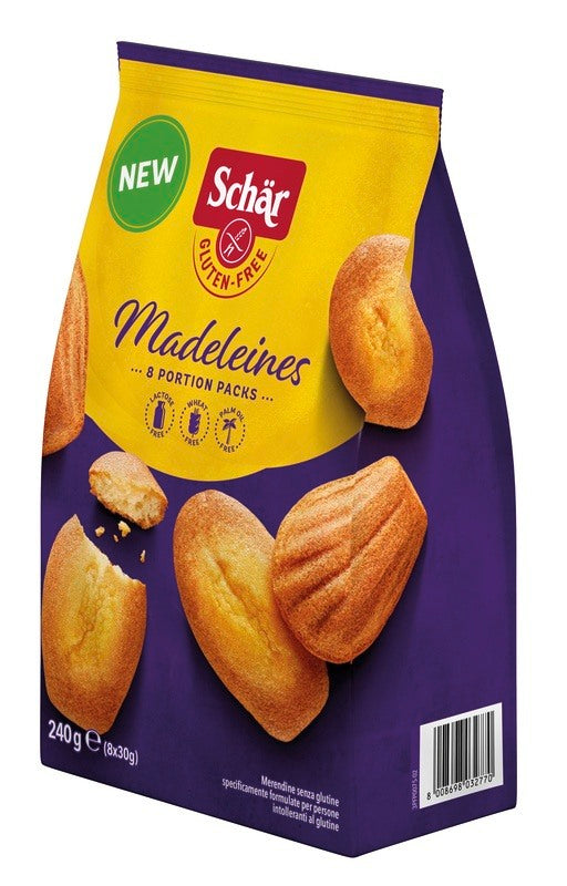 schar uno schar madeleines senza lattosio 8 porzioni da 30 g schar ean 8008698032770