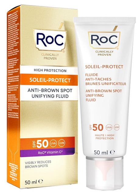 luxury lab cosmetics roc fluido solare viso spf 50 antimacchie brune 50 ml roc ean 1210000800084