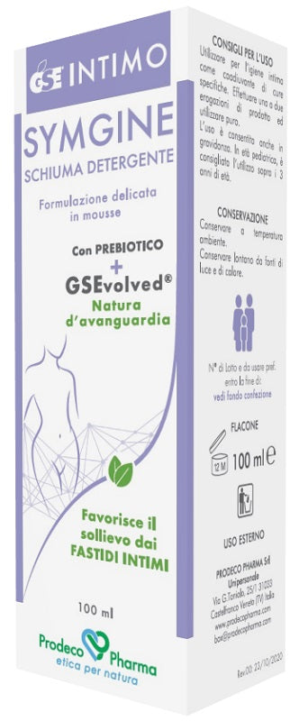 prodeco pharma gse intimo symgine schiuma detergente 100 ml gse ean 8057968090736