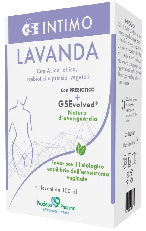 prodeco pharma gse intimo lavanda 4 flaconi da 100 ml gse ean 8057968090781