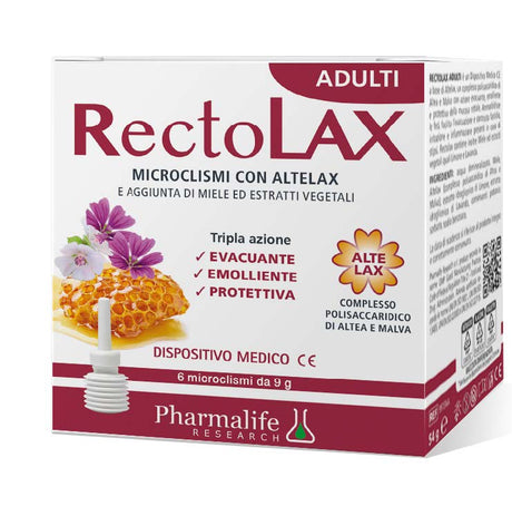 pharmalife research rectolax adulti microclismi 6 pezzi da 9 g pharmalife research ean 8051128634396