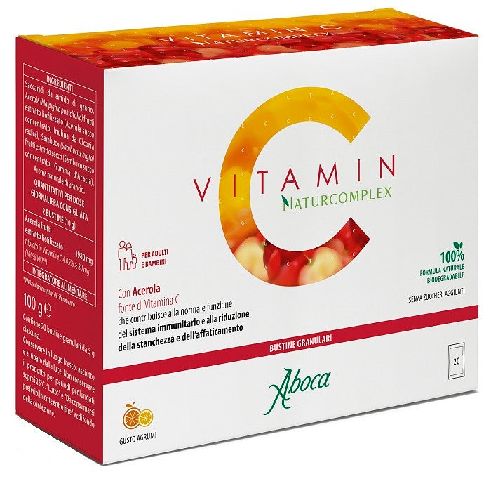 aboca vitamin c naturcomplex 20 bustine aboca ean 8032472021827