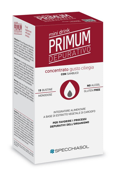 specchiasol named primum depurativo minidrink ciliegia 15 stick da 10 ml primum ean 8002738866288