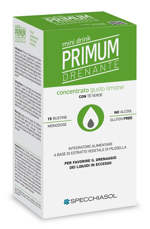 specchiasol named primum drenante minidrink limone 15 stick da 10 ml primum ean 8002738866301