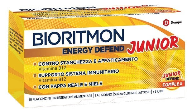 dompe farmaceutici bioritmon energy defend junior 10 flaconcini 10 ml dompe ean 8024825001211