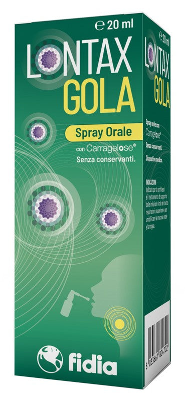 fidia farmaceutici lontax gola spray orale 20 ml fidia ean 8033661804924