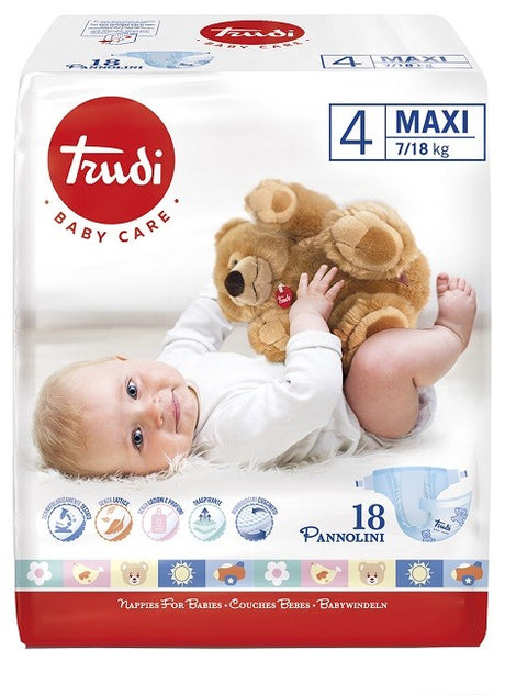 s i l c trudi baby care pannolino bambini maxi 718 kg 18 pezzi ean 8007300007229
