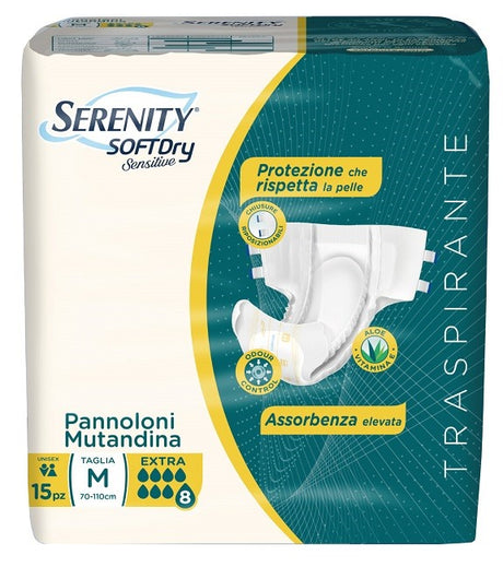 serenity pannolone mutandina serenity sd sensitive extra m 15 pezzi serenity ean 8058150568460