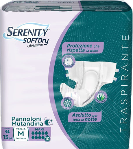 serenity pannolone mutandina serenity sd sensitive maxi m 15 pezzi serenity ean 8058150568507