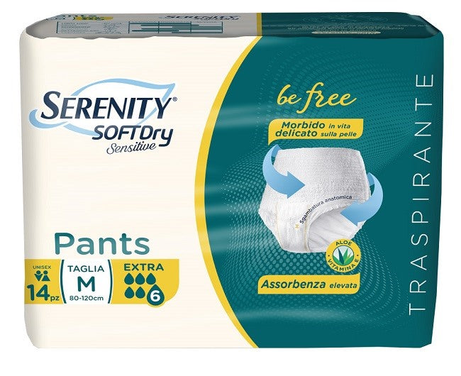 serenity serenity pants sd sensitive extra m 14 pezzi serenity ean 8058150568347