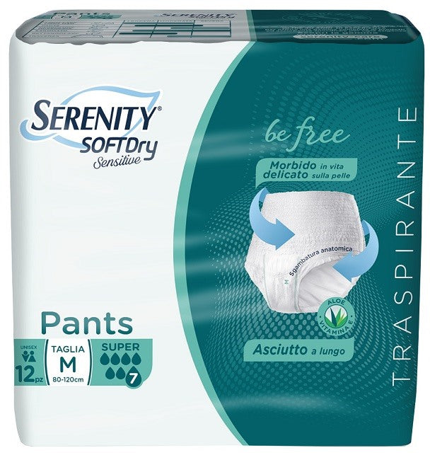 serenity serenity pants sd sensitive super m 12 pezzi serenity ean 8058150568392