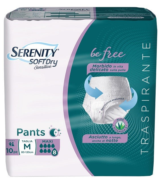 serenity serenity pants sd sensitive be free maxi m 10 pezzi serenity ean 8058150568415