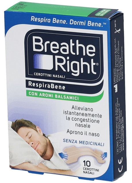 efas cerotti nasali breathe right balsamici 10 pezzi ean 810071800641