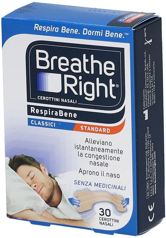 efas cerotti nasali breathe right classici 30 pezzi ean 810071800498