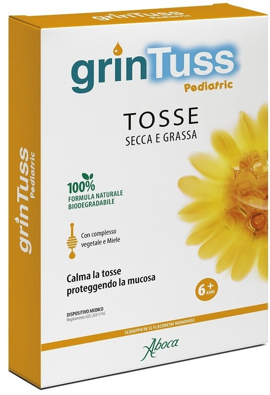 aboca grintuss pediatric sciroppo 12 flaconcini aboca ean 8032472024903