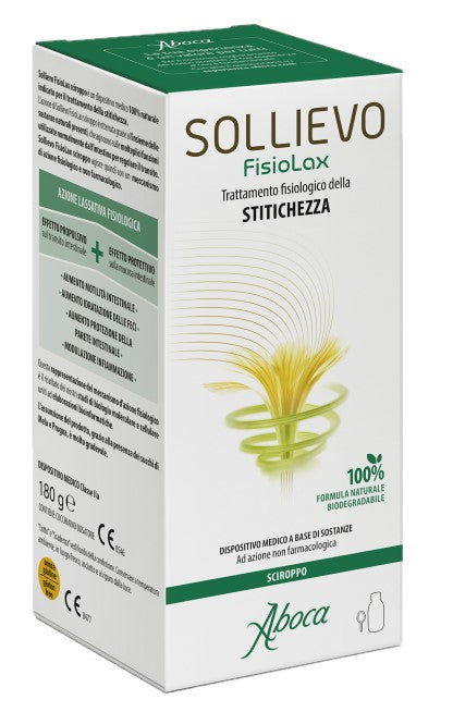 aboca sollievo fisiolax sciroppo 180 g sollievo ean 8032472024910
