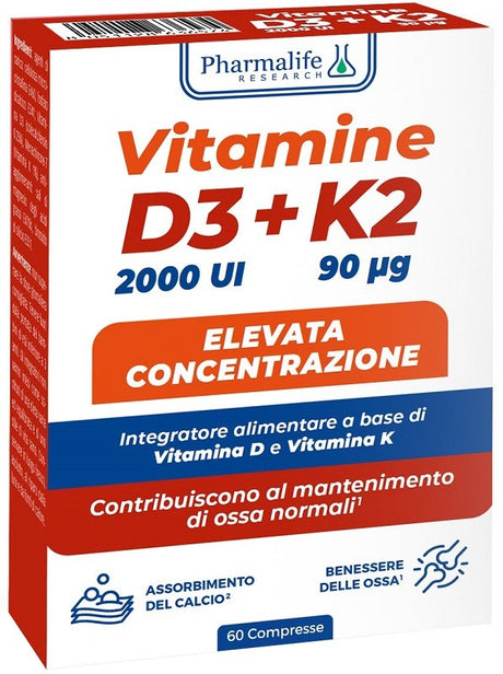 pharmalife research vitamine d3k2 60 compresse ean 8051128636574
