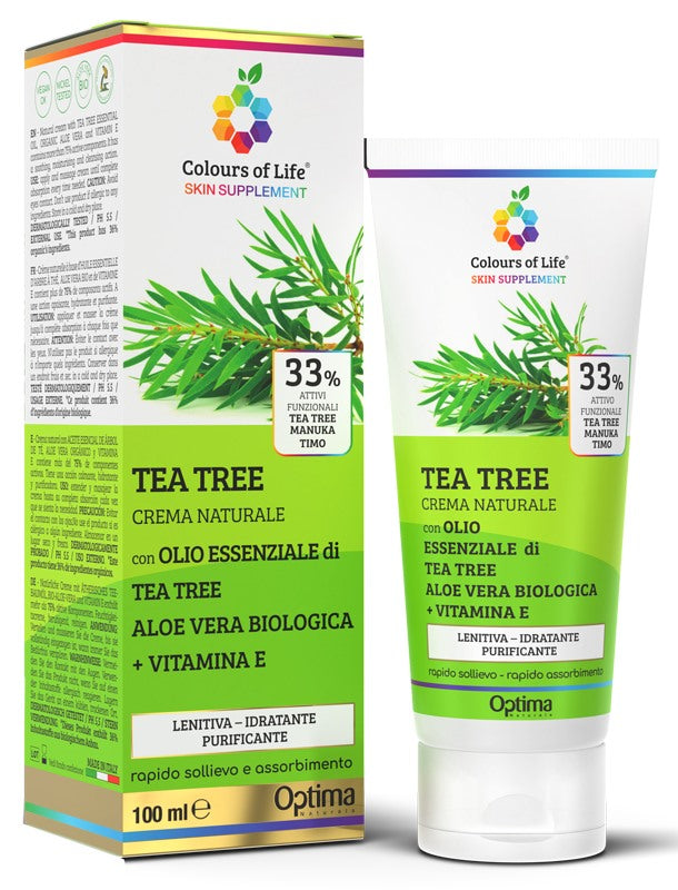 optima colours of life skin supplement tea tree 33 100 ml crema colours of life ean 8052432437840