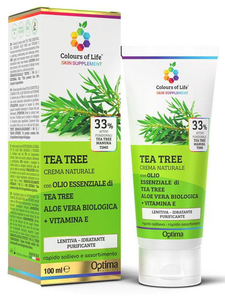 optima colours of life skin supplement tea tree 33 100 ml crema colours of life ean 8052432437840