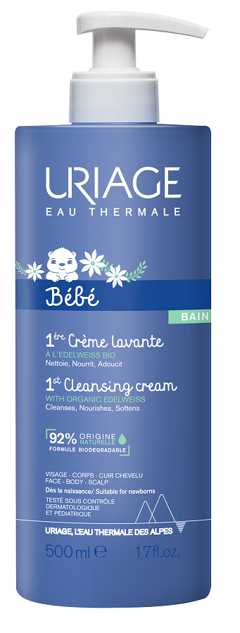 uriage eau thermale bebe creme lavante 500 ml uriage ean 3661434008672