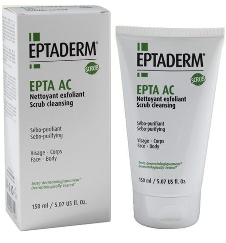 unika labs epta ac detergente scrub 150 ml eptaderm ean 7649990771526