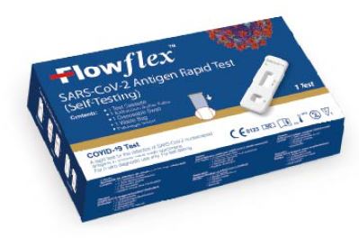 dispositivi anti covid test antigenico rapido covid 19 flowflex autodiagnostico determinazione qualitativa antigeni sars cov 2 in tamponi nasali mediante immunocromatografia provetta con alluminio ean 6921756492427