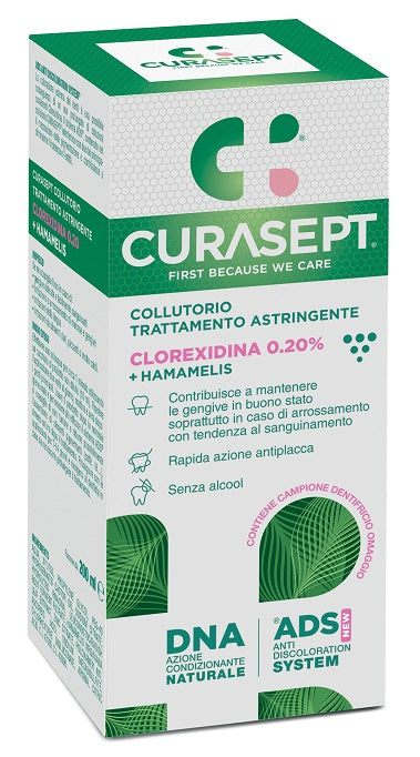 curasept curasept collutorio ads dna trattamento astringente 200 ml curasept ean 8056746072575