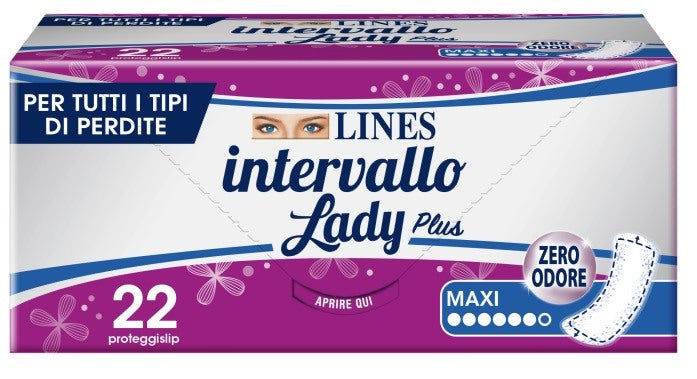 fater femcare proteggislip lines intervallo lady plus maxi 22 pezzi lines ean 8001480402829
