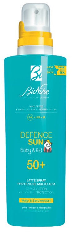 icim bionike defence sun babykid latte spray 50 200 ml bionike ean 8029041109123