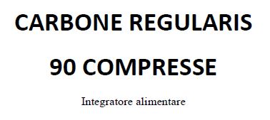 codefar carbone regularis 90 compresse