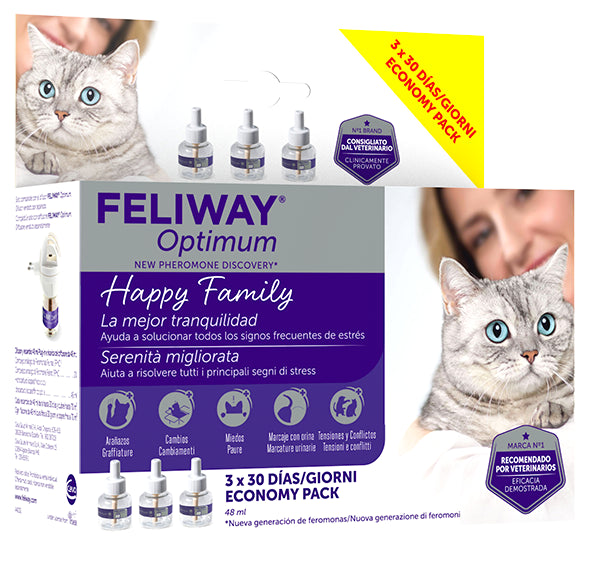 ceva salute animale feliway optimum refill 3x48 ml feliway ean 3411113072940