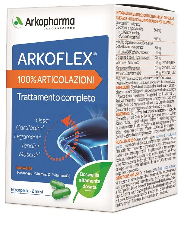 arkofarm arkoflex 100 articolazioni 60 capsule arkofarm ean 3578830113261