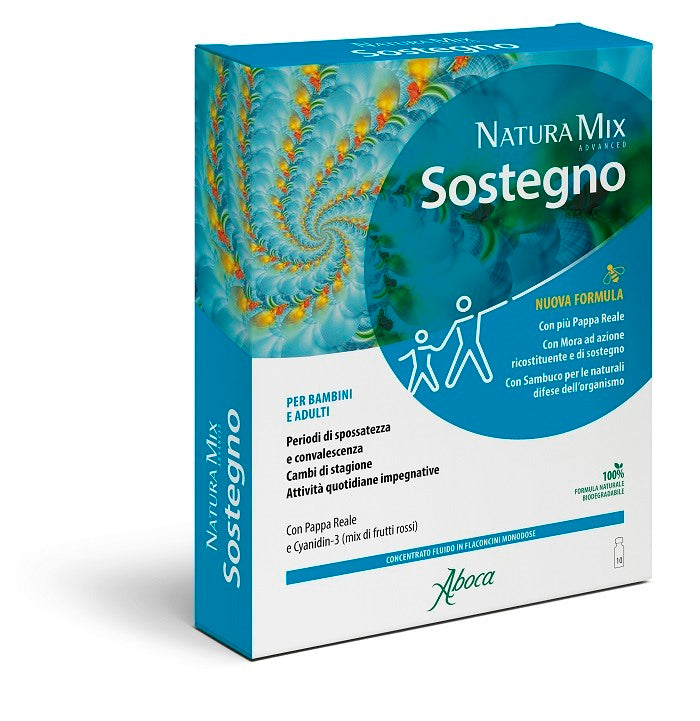 aboca natura mix advanced sostegno 10 flaconcini da 15 ml natura mix ean 8032472024927