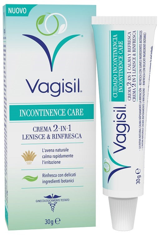 combe italia vagisil incontinence care crema 2in1 lenisce rinfresca 30 g vagisil ean 8413853795009