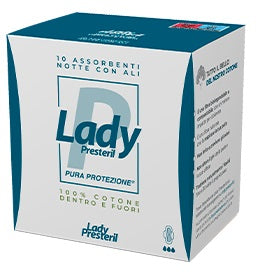 corman lady presteril assorbenti notte con ali ripiegati biodegradabili 10 pezzi lady presteril ean 8016867003629