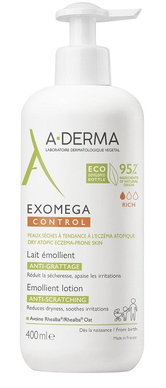 aderma pierre fabre it exomega control latte emolliente 400 ml a derma ean 3282770149746