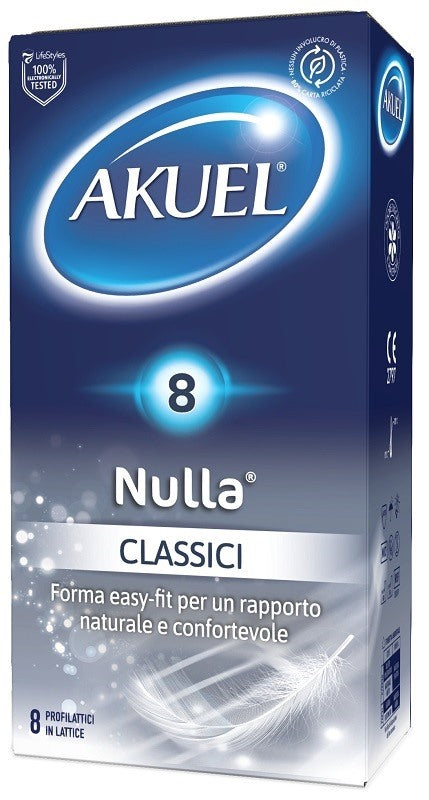 pikdare profilattico akuel nulla classico 8 pezzi akuel ean 5011831089381