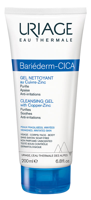 uriage bariederm cica gel nettoyant 200 ml uriage ean 3661434008962